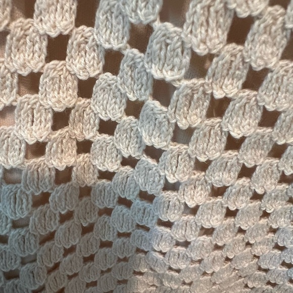 Ultra Pink Anthropologie crochet Cream and Brown Patterned Pants, size XL, EUC - Picture 3 of 9